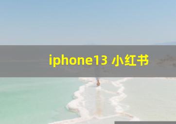 iphone13 小红书